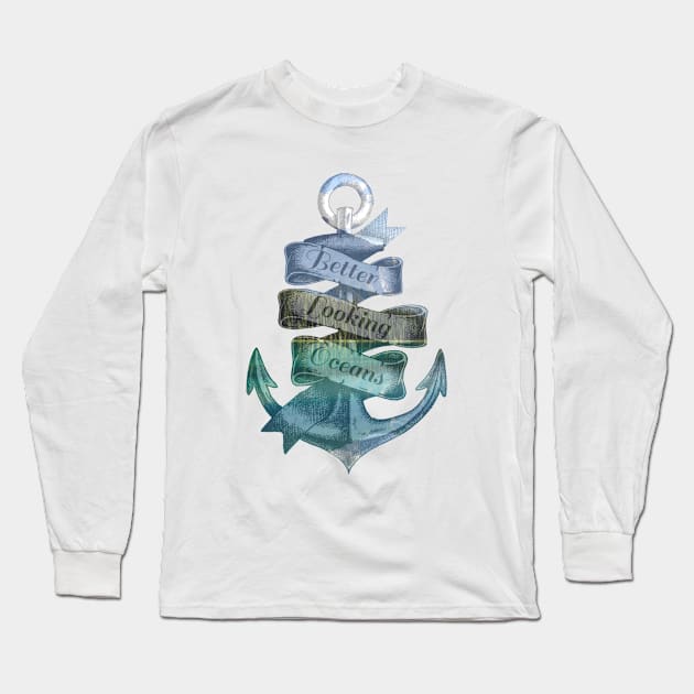 Better Looking Oceans Long Sleeve T-Shirt by usastore